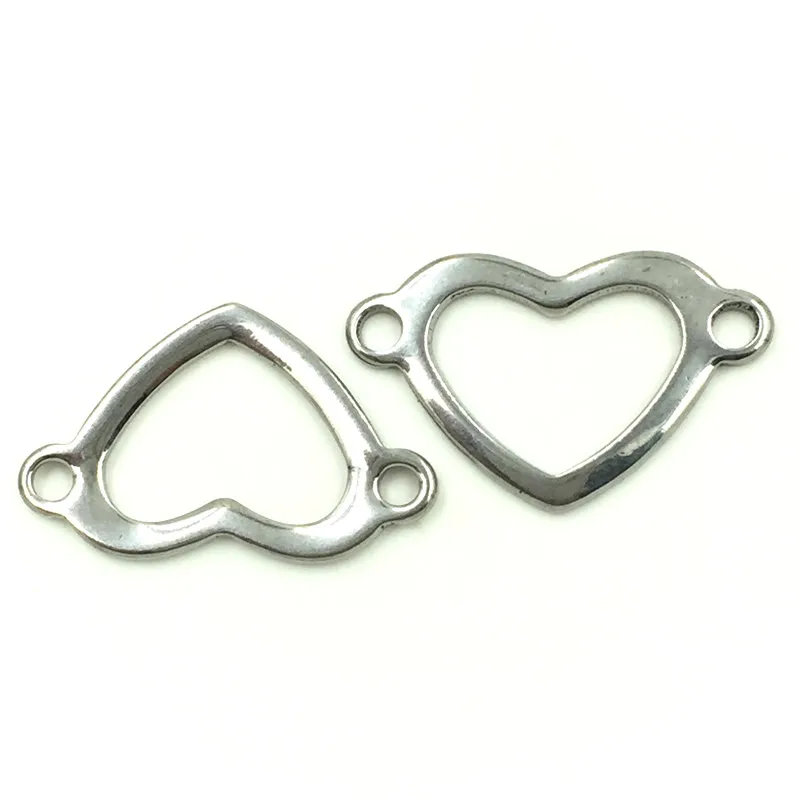 100Pcs DIY Stainless Steel Hollow Heart Connectors Silver Tone Jewelry Findings 23x14mm
100Pcs DIY Stainless Steel Hollow Heart Connectors Silver Tone Jewelry Findings 23x14mm