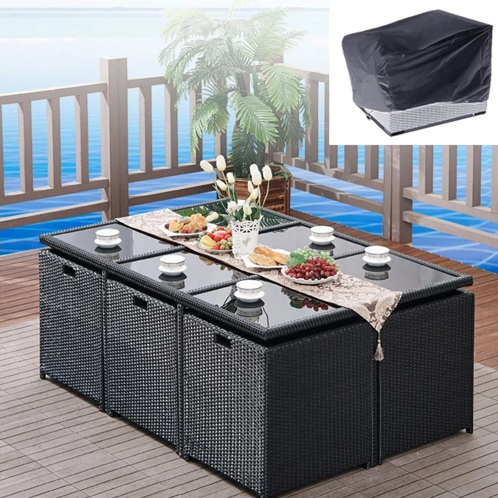 Black Waterproof Outdoor Patio Garden Furniture Covers Rain Snow Chair covers for Sofa Table Chair Dust Proof Cover242*162*100cm
Black Waterproof Outdoor Patio Garden Furniture Covers Rain Snow Chair covers for Sofa Table Chair Dust Proof Cover242*162*100cm