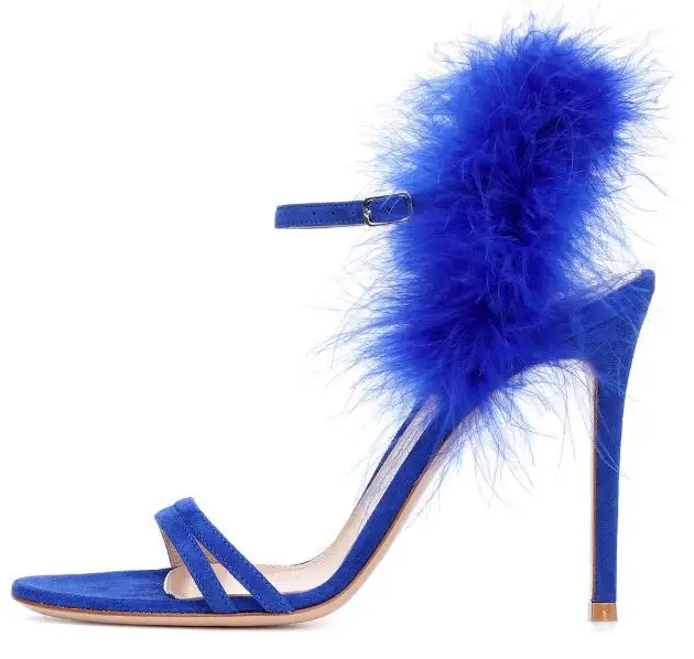Carpaton 2018 Summer Sexy New women's super high heel peep toe sandals rabbit hair decoration party shoes blue and black
Carpaton 2018 Summer Sexy New women's super high heel peep toe sandals rabbit hair decoration party shoes blue and black