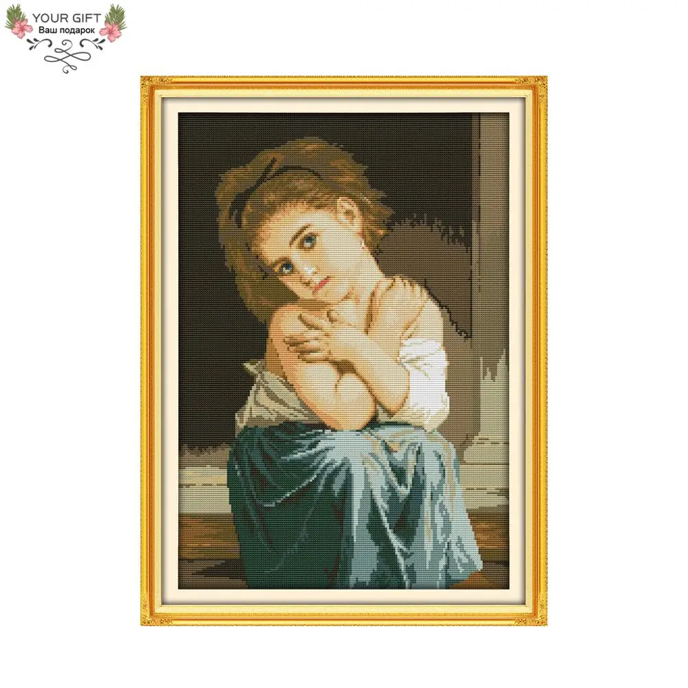 Joy Sunday R603 14CT 11CT Counted and Stamped Home Decor Innocent And Pure Needlepoints Embroidery Cross Stitch kits
Joy Sunday R603 14CT 11CT Counted and Stamped Home Decor Innocent And Pure Needlepoints Embroidery Cross Stitch kits