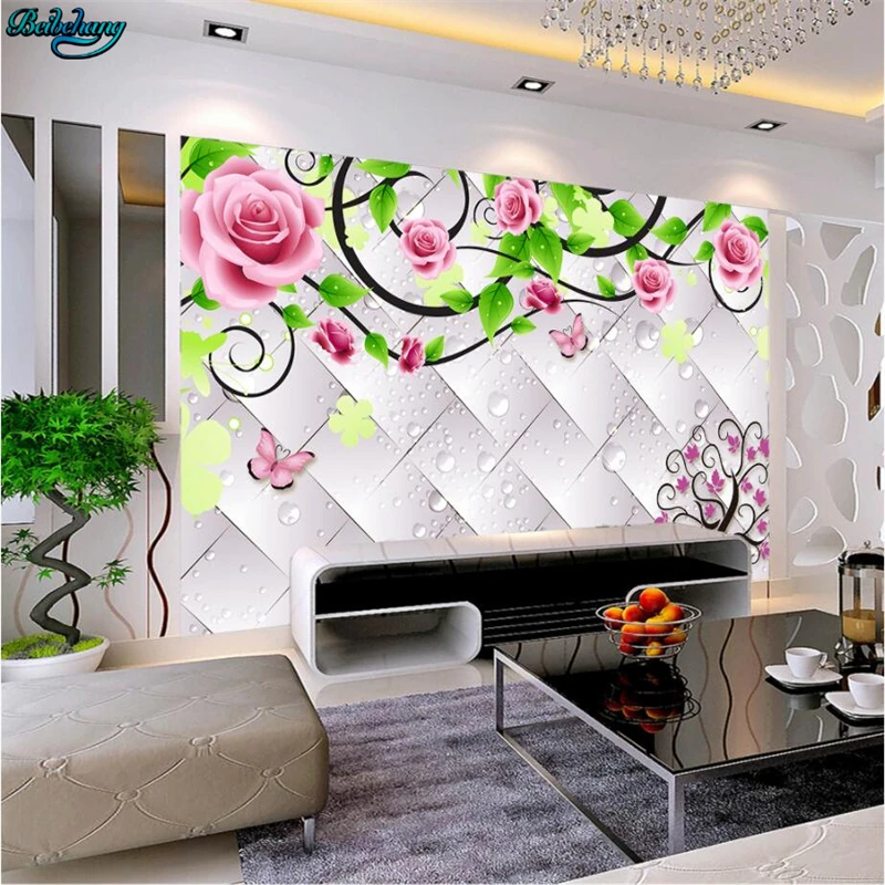 beibehang Large custom wallpaper wallpaper rhombus soft bag water droplets rose flower rattan TV wall decoration
beibehang Large custom wallpaper wallpaper rhombus soft bag water droplets rose flower rattan TV wall decoration