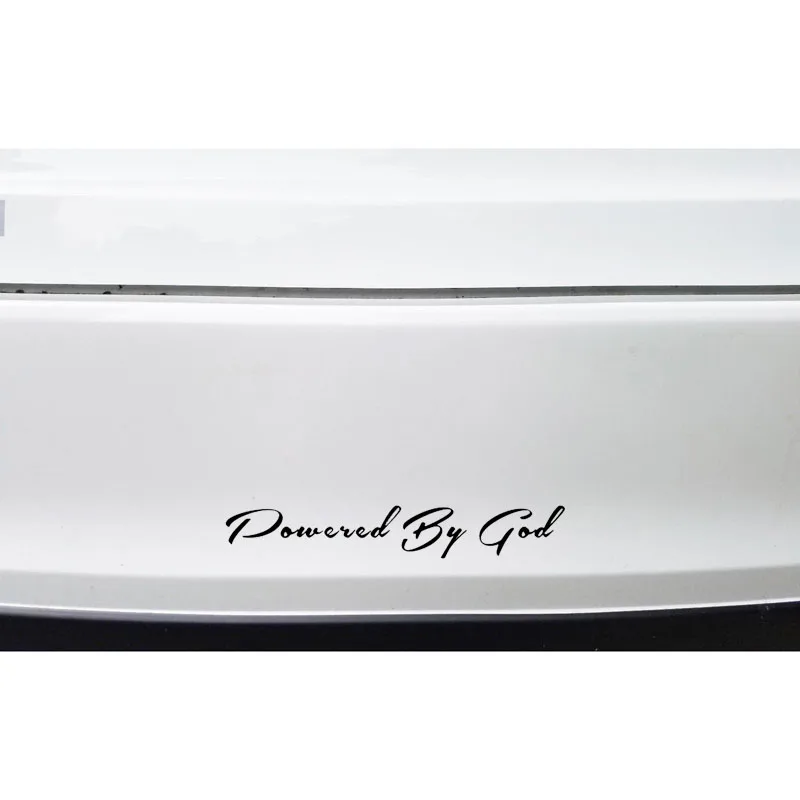QYPF 19.3cm*3cm Fashion Decoration Powered By God Car Sticker Decal Black Silver Vinyl C15-1736
QYPF 19.3cm*3cm Fashion Decoration Powered By God Car Sticker Decal Black Silver Vinyl C15-1736