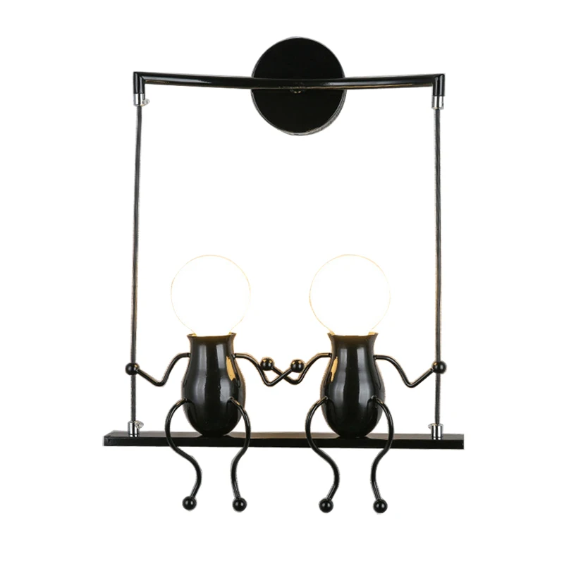 LED Wall Light Fixtures Creative Double Little People Mini Wall Sconces Lighting Bedside Lamp Children indoor Wall Lamps
LED Wall Light Fixtures Creative Double Little People Mini Wall Sconces Lighting Bedside Lamp Children indoor Wall Lamps