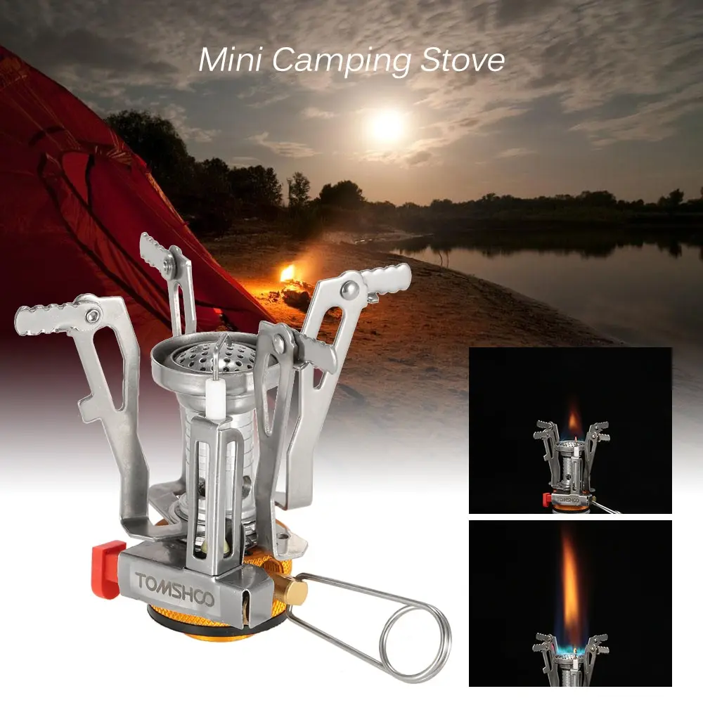TOMSHOO Outdoor Mini Foldable Camping Stove + Backpacking Canister Stove Burners Picnic Cooking Stove Connector Adaptor Burners
TOMSHOO Outdoor Mini Foldable Camping Stove + Backpacking Canister Stove Burners Picnic Cooking Stove Connector Adaptor Burners