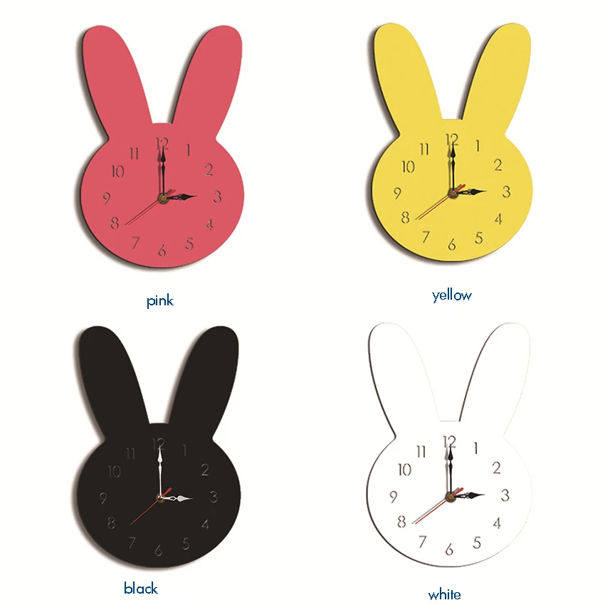 Lovely Wooden Rabbit Shaped Wall Clock Silent & Non-Ticking Number Clock Decorative Wall Clock for Kids Room Home Living Room
Lovely Wooden Rabbit Shaped Wall Clock Silent & Non-Ticking Number Clock Decorative Wall Clock for Kids Room Home Living Room