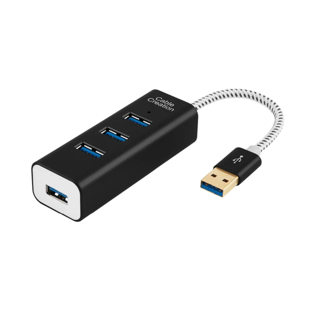USB 3.0 Hub, CableCreation 4-Port USB 3.0 Aluminum Data Hub 0.3ft for MacBook, Mac Pro/Mini, iMac, Surface Pro, XPS, Notebook PC
USB 3.0 Hub, CableCreation 4-Port USB 3.0 Aluminum Data Hub 0.3ft for MacBook, Mac Pro/Mini, iMac, Surface Pro, XPS, Notebook PC