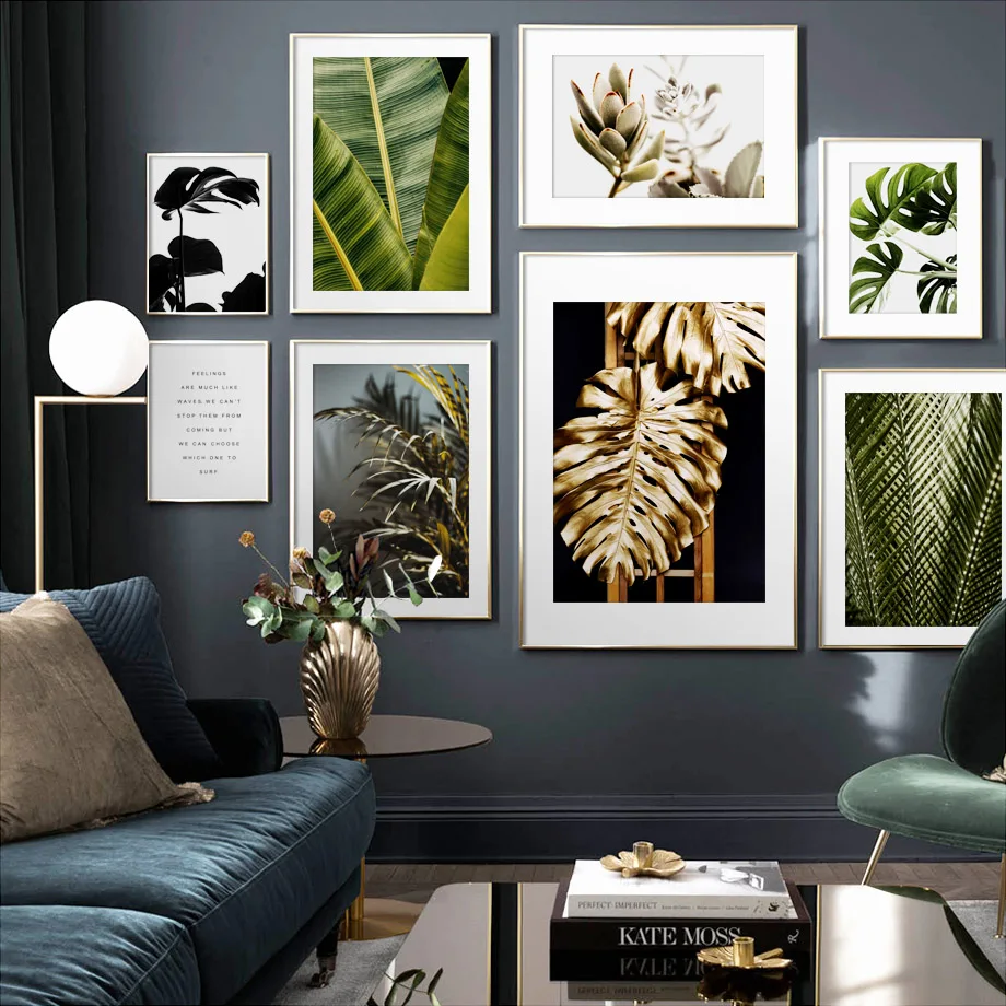 Golden Green Monstera Banana Palm Leaf Wall Art Canvas Painting Nordic Posters And Prints Plants Wall Pictures For Living Room
Golden Green Monstera Banana Palm Leaf Wall Art Canvas Painting Nordic Posters And Prints Plants Wall Pictures For Living Room