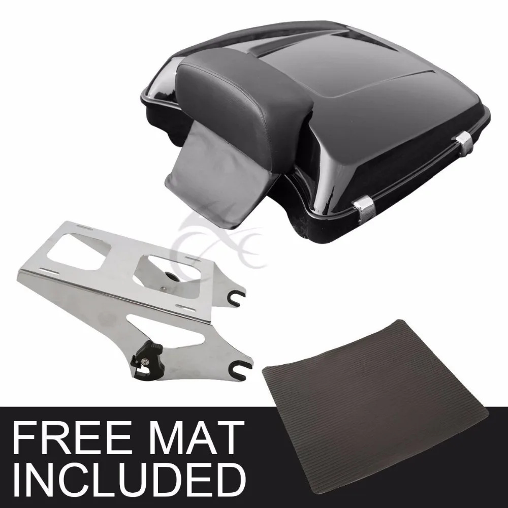 Motorcycle 5.5" Razor Tour Pack Trunk Backrest W/ Rack For Harley Touring Road Street Electra Glide FLHR FLHX FLTRX FLTRXS 14-19
Motorcycle 5.5" Razor Tour Pack Trunk Backrest W/ Rack For Harley Touring Road Street Electra Glide FLHR FLHX FLTRX FLTRXS 14-19
