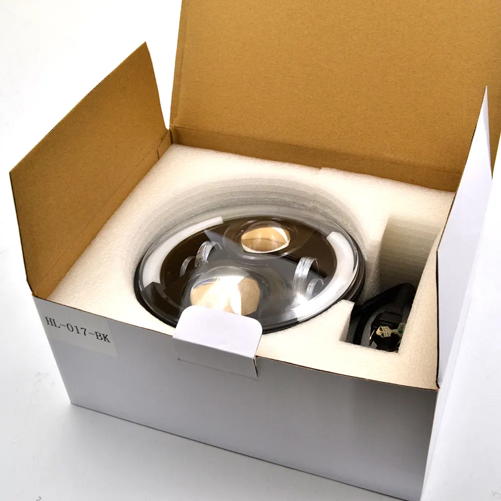 BJMOTO Universal 7" Led Motorcycle Headlight H4 H13 Phare Farol Moto Headlamp Head Light For Harley Softail Cafe Racer Chopper
BJMOTO Universal 7" Led Motorcycle Headlight H4 H13 Phare Farol Moto Headlamp Head Light For Harley Softail Cafe Racer Chopper