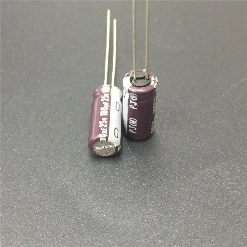 10 шт. 100 мкФ 25В NICHICON PJ серия 6 3x15 мм 25V100uF низкое сопротивление долговечный
