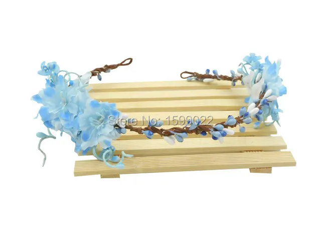 Wedding Flower Crown Headband Rustic Bride Head Piece Rustic Light Blue Hair Accessories Women Cocktail Party Prom Headpieces
Wedding Flower Crown Headband Rustic Bride Head Piece Rustic Light Blue Hair Accessories Women Cocktail Party Prom Headpieces