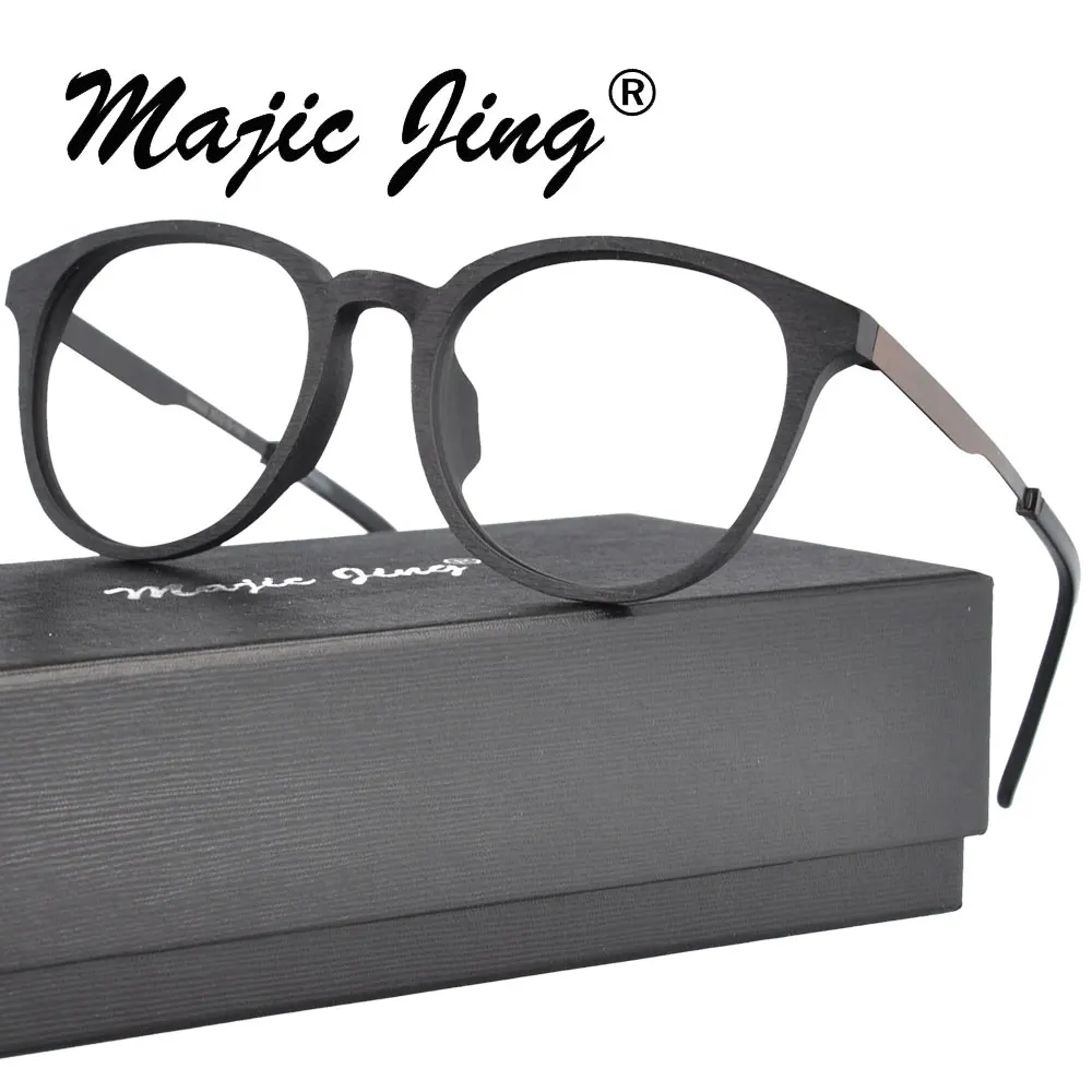 

Magic Jing full rim round retro acetate myopia eyewear eyeglasses prescription spectacles unisex M9620