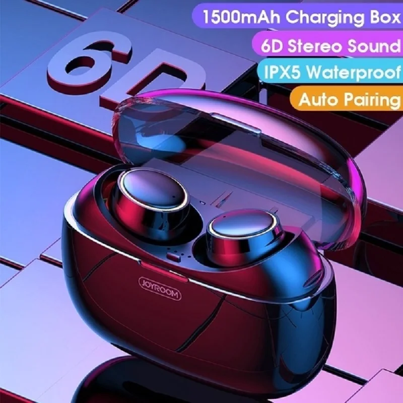 Joyroom Bluetooth 5 0 наушники Беспроводной гарнитура стерео звук Водонепроницаемый