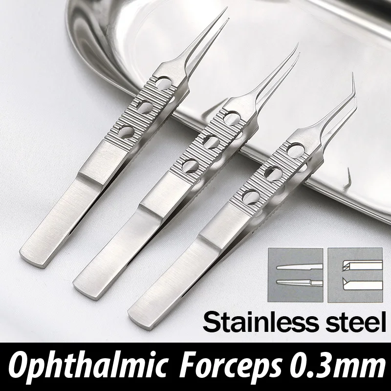 Stainless steel microsurgical forceps double eyelid embedding surgery tool 11cm with hook forceps platform forceps
Stainless steel microsurgical forceps double eyelid embedding surgery tool 11cm with hook forceps platform forceps