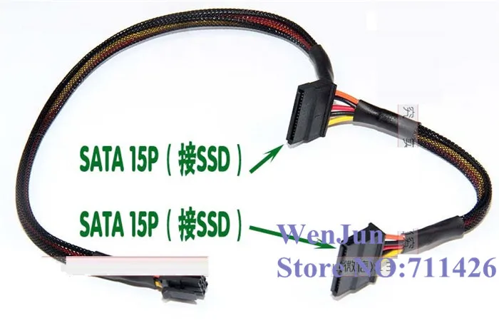 2pcs/lot Black Sleeved 6Pin to Dual SATA 15Pin /SATA 6Pin Power Cable for Dell Vostro 3650 3653 3655 HDD SDD
2pcs/lot Black Sleeved 6Pin to Dual SATA 15Pin /SATA 6Pin Power Cable for Dell Vostro 3650 3653 3655 HDD SDD