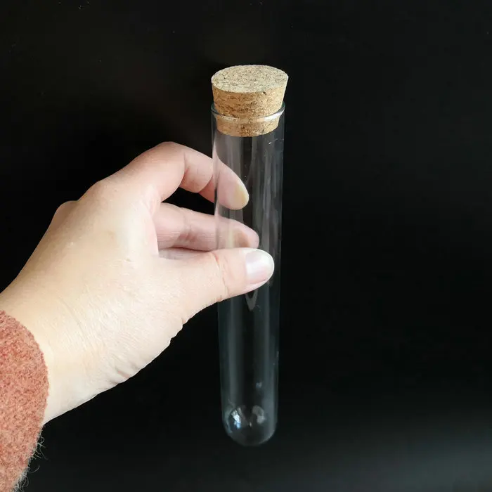 20Pcs/lot Glass 20mm 25mm 30mm Round Transparent Lab Test Tube with cork Length 150/180/200/300mm
20Pcs/lot Glass 20mm 25mm 30mm Round Transparent Lab Test Tube with cork Length 150/180/200/300mm