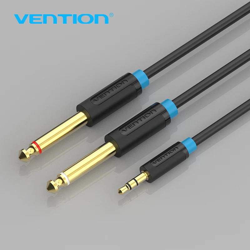 Vention Audio Cable Double 6.35mm Male 1/4" Mono Jack to Stereo 1/8" 3.5mm Jack Aux Cord 3.5mm to Dual 6.5mm Adapter Jack
Vention Audio Cable Double 6.35mm Male 1/4" Mono Jack to Stereo 1/8" 3.5mm Jack Aux Cord 3.5mm to Dual 6.5mm Adapter Jack