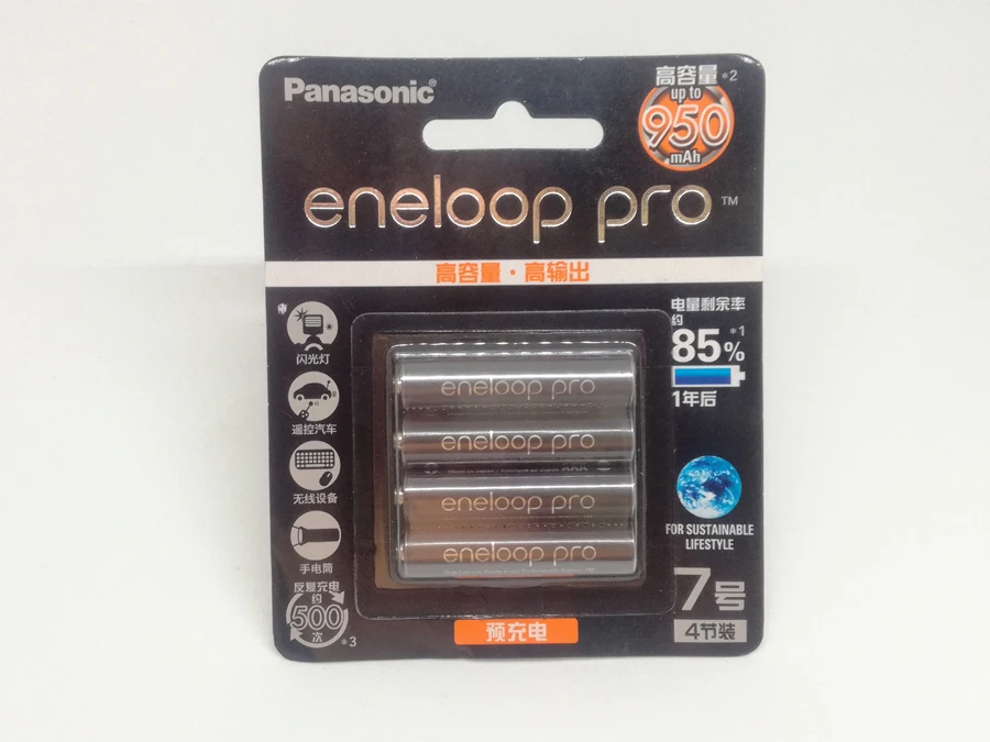 New Battery For Panasonic Pro AAA 950mAh High Capacity NI-MH Pre-charged Rechargeable Battery Made in Japan,4pcs/pack
New Battery For Panasonic Pro AAA 950mAh High Capacity NI-MH Pre-charged Rechargeable Battery Made in Japan,4pcs/pack