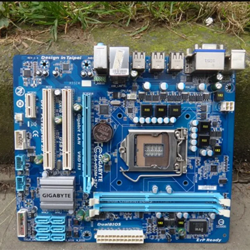 Бесплатная доставка Оригинальная Материнская плата gigabyte GA H55M S2V LGA1156 DDR3 поддержка
