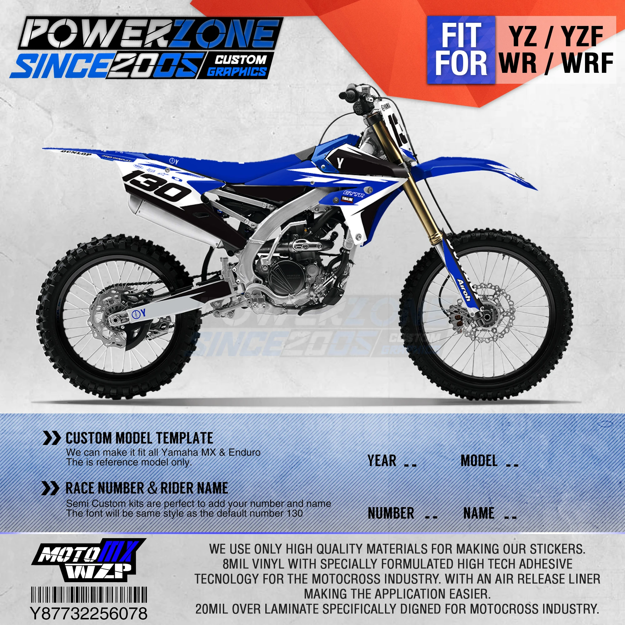 PowerZone Customized Team Graphics Backgrounds Decals 3M Custom Stickers For YAMAHA YZF250FX 14-18 YFZ 19 YZF450 14-17 18-19 078
PowerZone Customized Team Graphics Backgrounds Decals 3M Custom Stickers For YAMAHA YZF250FX 14-18 YFZ 19 YZF450 14-17 18-19 078