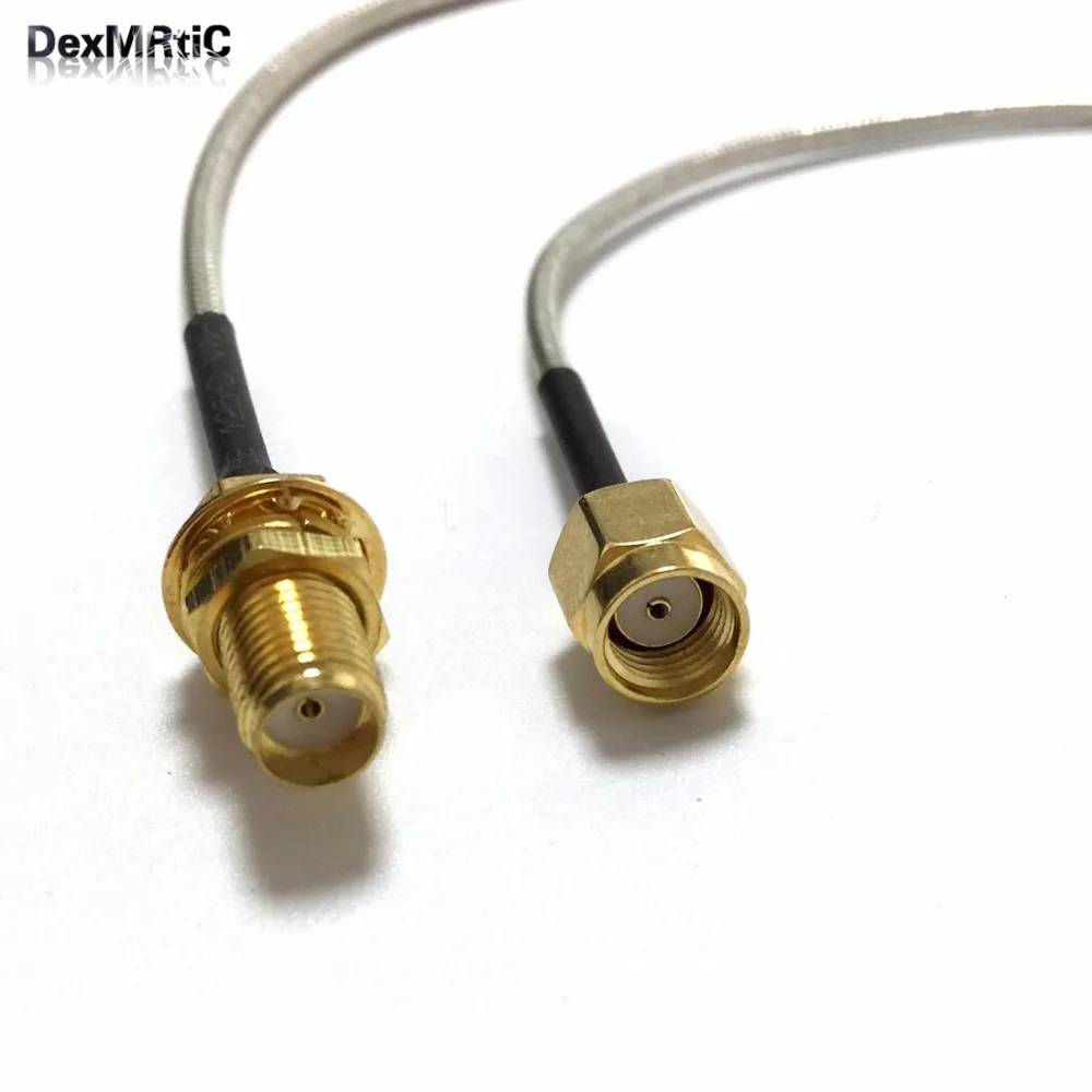 RP SMA Male with Female Pin to SMA Female Jack Nut Pigtail Cable RG405.086" 20CM 8inch
RP SMA Male with Female Pin to SMA Female Jack Nut Pigtail Cable RG405.086" 20CM 8inch
