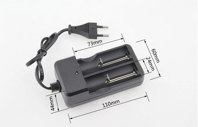 18650 lithium battery with line universal charger dual slot for (C) (D) (AA) (AAA) 16340 10440 14500US EU regulations | Электроника