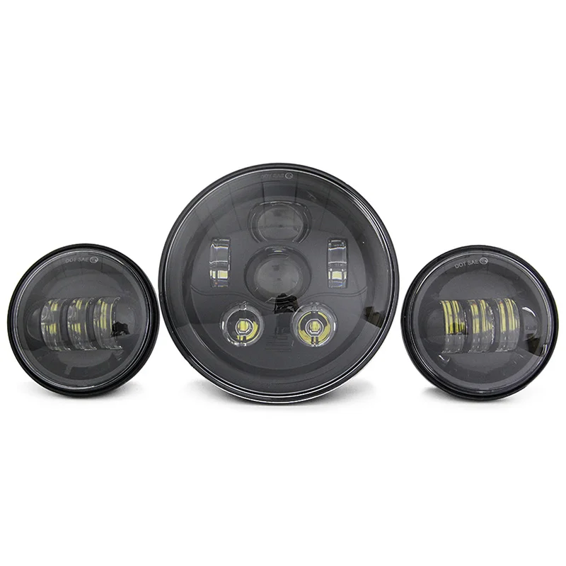7Inch Round LED Headlight Motorcycle with 4.5 Inch Fog Light Passing Lamps for Road King Motorcycle Touring Street Glide
7Inch Round LED Headlight Motorcycle with 4.5 Inch Fog Light Passing Lamps for Road King Motorcycle Touring Street Glide