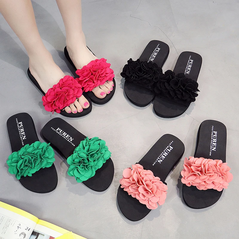 Pure color Silk Three-dimensional Embroider Slippers Lady Classic Form Sandals Woman Comfortable Wedge Sandals Women High-Heels
Pure color Silk Three-dimensional Embroider Slippers Lady Classic Form Sandals Woman Comfortable Wedge Sandals Women High-Heels