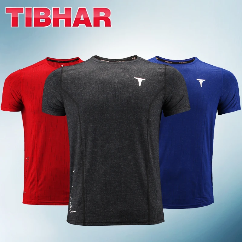 Tibhar одежда для настольного тенниса дышащая быстросохнущая спортивная футболка с