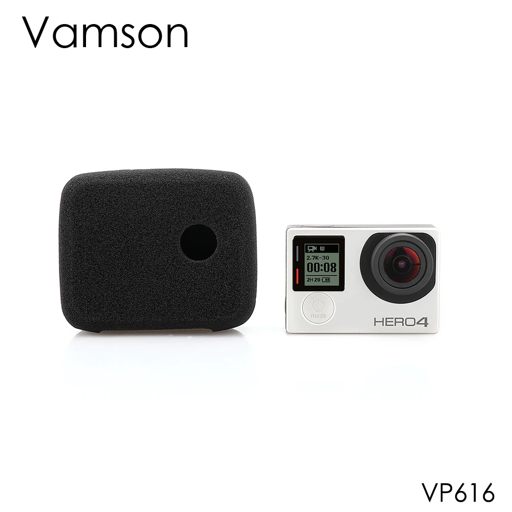Vamson for GoPro Accessories Windscreen Sponge Foam Anti Wind Noise Reduction Windshield Cover For Gopro Hero 4 3+ 3 VP616
Vamson for GoPro Accessories Windscreen Sponge Foam Anti Wind Noise Reduction Windshield Cover For Gopro Hero 4 3+ 3 VP616