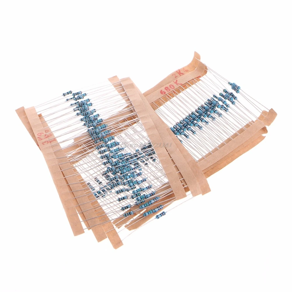 2600 Pcs 130 Values 1/4W 0.25W 1% Metal Film Resistors Assorted Pack Kit Resistor Dropship
2600 Pcs 130 Values 1/4W 0.25W 1% Metal Film Resistors Assorted Pack Kit Resistor Dropship
