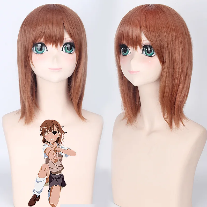 Toaru Majutsu no Index Misaka Mikoto Cosplay Wig 40cm Short Straight High Quality Heat Resistant Synthetic Hair Wig Brown Anime
Toaru Majutsu no Index Misaka Mikoto Cosplay Wig 40cm Short Straight High Quality Heat Resistant Synthetic Hair Wig Brown Anime