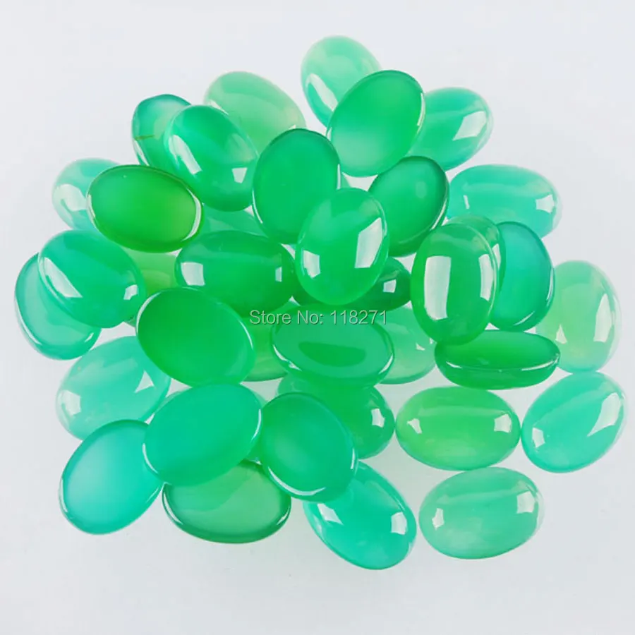 WOJIAER Natural Green Agates Cabochon Beads Oval CAB 13x18mm Semi-precious Stones Fit Handmade Jewelry Women Men 50PCS PU8026
WOJIAER Natural Green Agates Cabochon Beads Oval CAB 13x18mm Semi-precious Stones Fit Handmade Jewelry Women Men 50PCS PU8026