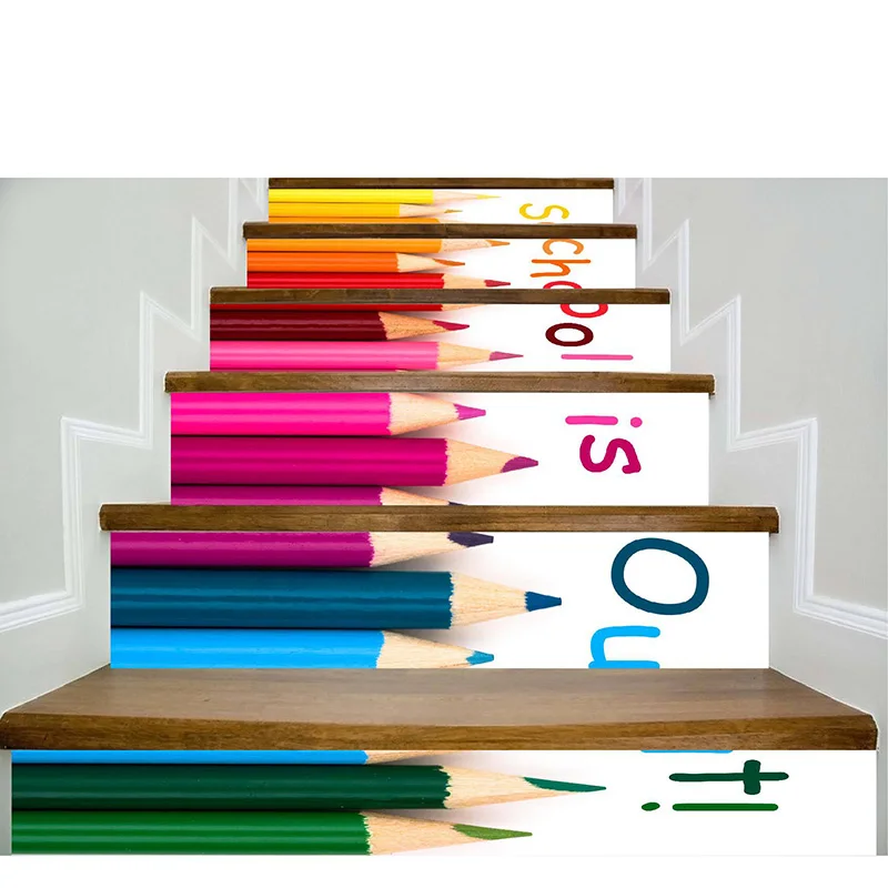 6Pcs/Set 3D Stairway Sticker Color Brush Stairs Stickers Creative Pattern Floor Wall Decor Decals Sticker Living Room Decoration
6Pcs/Set 3D Stairway Sticker Color Brush Stairs Stickers Creative Pattern Floor Wall Decor Decals Sticker Living Room Decoration