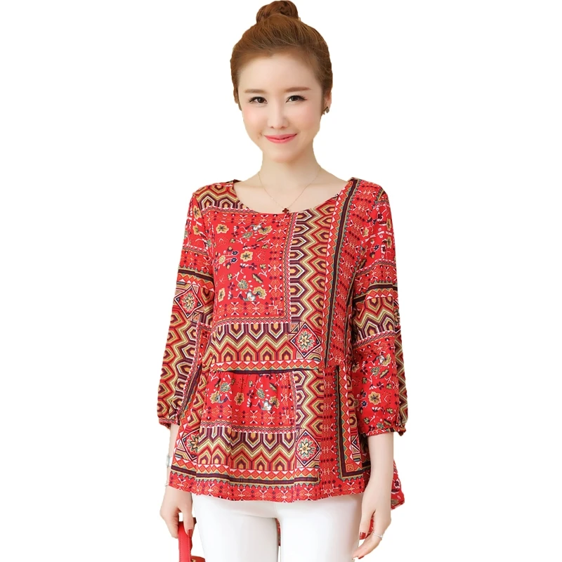 Женские топы и блузки с цветочным принтом, винтажная блузка с рукавом «Семь четверти», женская одежда, весна-лето 2019
Женские топы и блузки с цветочным принтом, винтажная блузка с рукавом «Семь четверти», женская одежда, весна-лето 2019