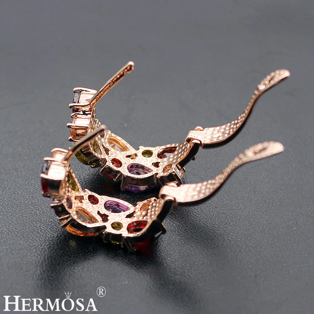 Hermosa Jewelry Classic Fashion Colorful 925 Sterling Silver Wedding Party Women Earrings QA06
Hermosa Jewelry Classic Fashion Colorful 925 Sterling Silver Wedding Party Women Earrings QA06