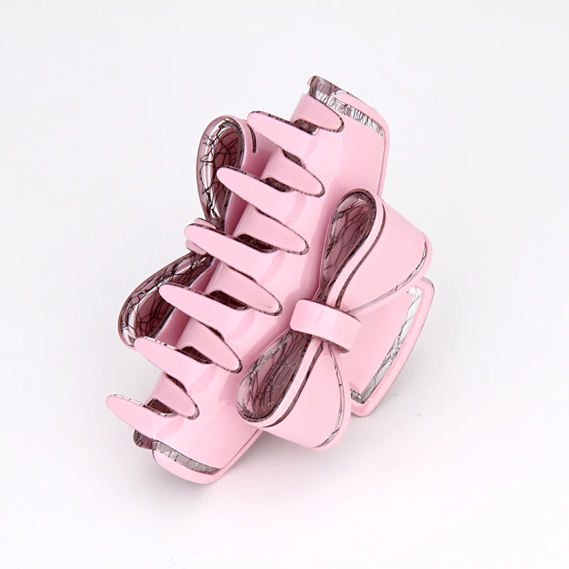2017 New Fashion Acrylic Hair Clips for Girls High-Quality 4 Colors Adult Solid Accessories Women Claws | Аксессуары для одежды
