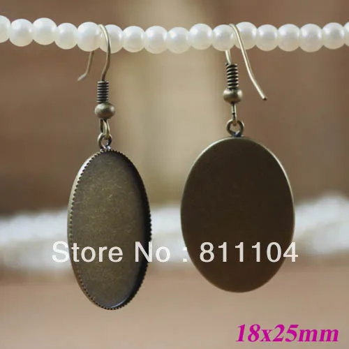18x25mm Blank Earrings Base Settings Oval bezel Tray Glass Cabochon Ear Clip Hook Earrings Findings Crafts Bronze tone
18x25mm Blank Earrings Base Settings Oval bezel Tray Glass Cabochon Ear Clip Hook Earrings Findings Crafts Bronze tone