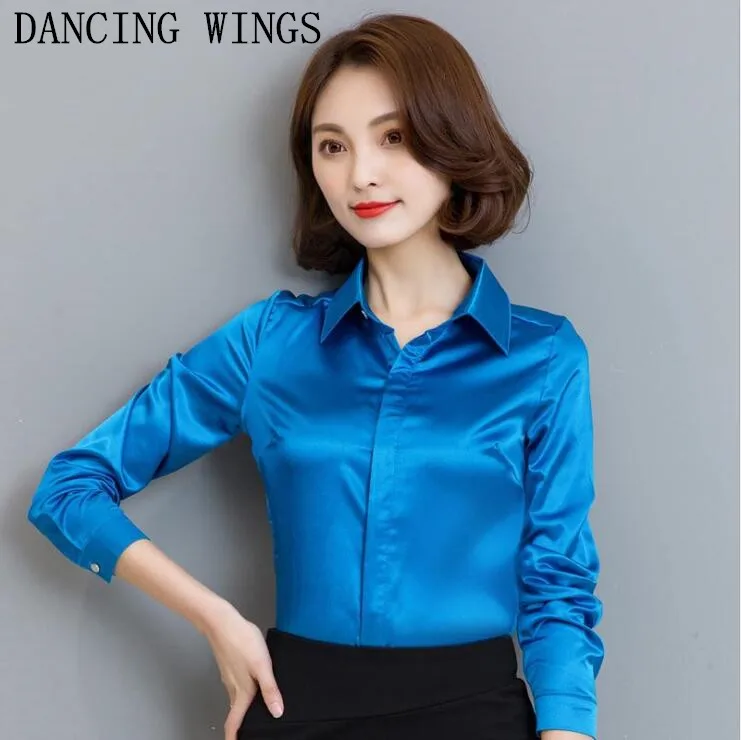 Spring Summer Elegant Stain Shirts Female Long Sleeve Blouse Ladies Office OL Style Shirts Blusas Women Tops
Spring Summer Elegant Stain Shirts Female Long Sleeve Blouse Ladies Office OL Style Shirts Blusas Women Tops