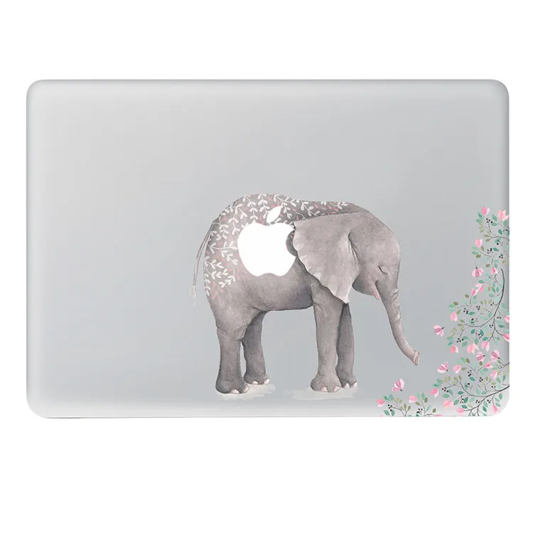 Наклейка на ноутбук Слон в цвете Виниловая наклейка сделай сам для Macbook Pro Air 11 13 15