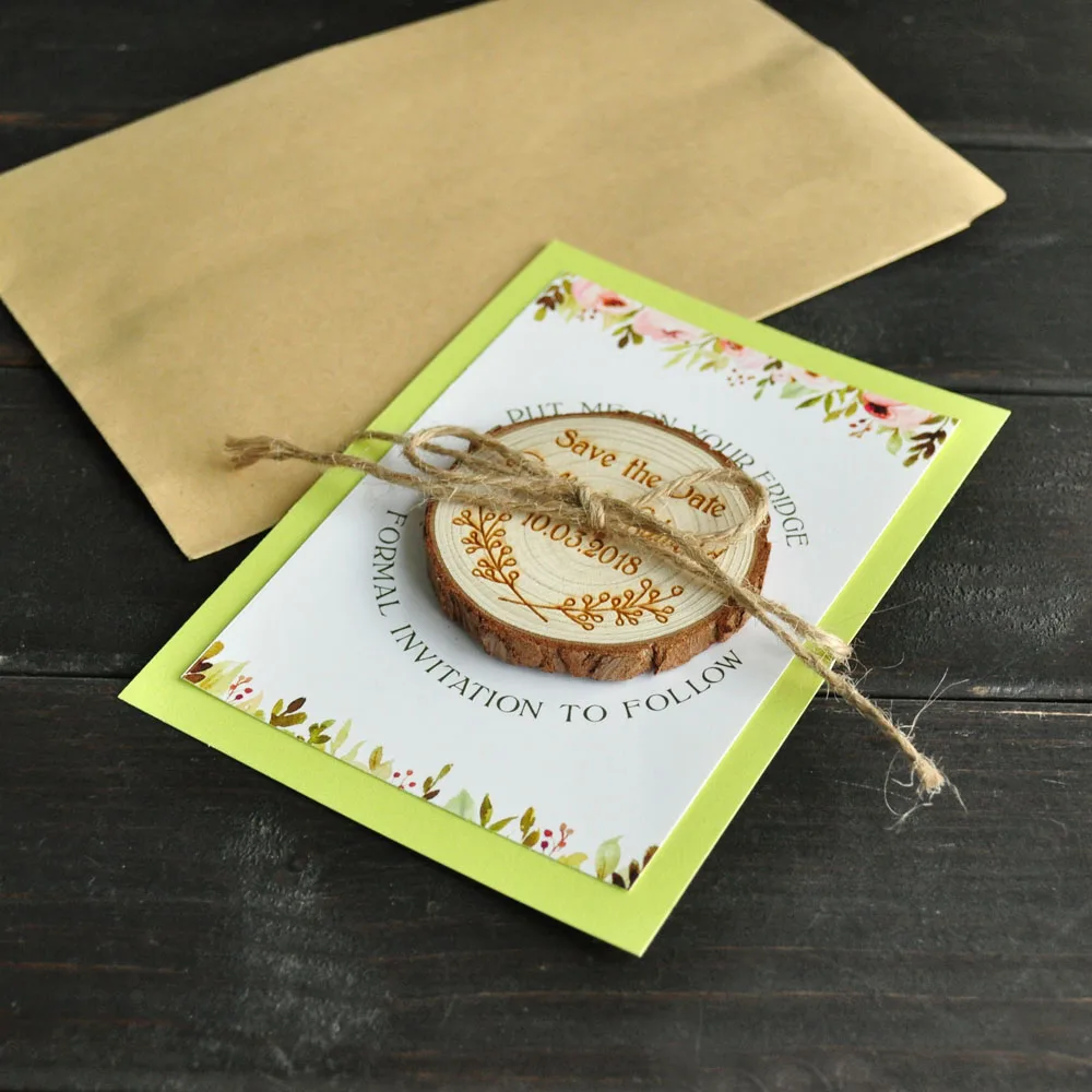 Custom Floral Save the Date Magnet Wood Wedding Invitation Refrigerator magnet Wedding Favor
Custom Floral Save the Date Magnet Wood Wedding Invitation Refrigerator magnet Wedding Favor