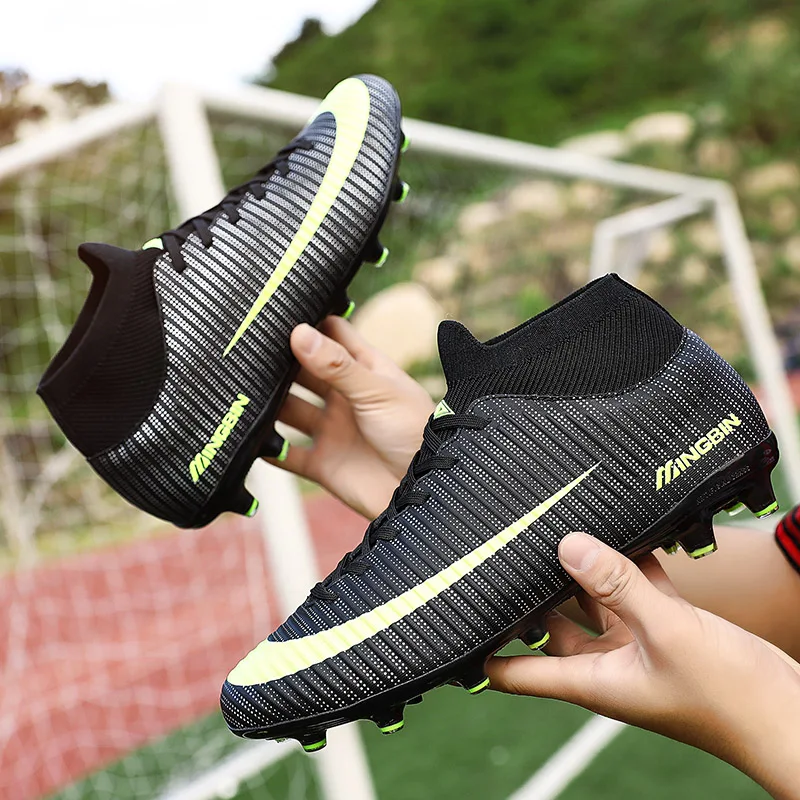 Men Football Shoes Comfortable Light Sport Shoes Long Spikes and Short Spikes Trainning Shoes Outdoor Lawn Male Soccer Sneakers
Men Football Shoes Comfortable Light Sport Shoes Long Spikes and Short Spikes Trainning Shoes Outdoor Lawn Male Soccer Sneakers