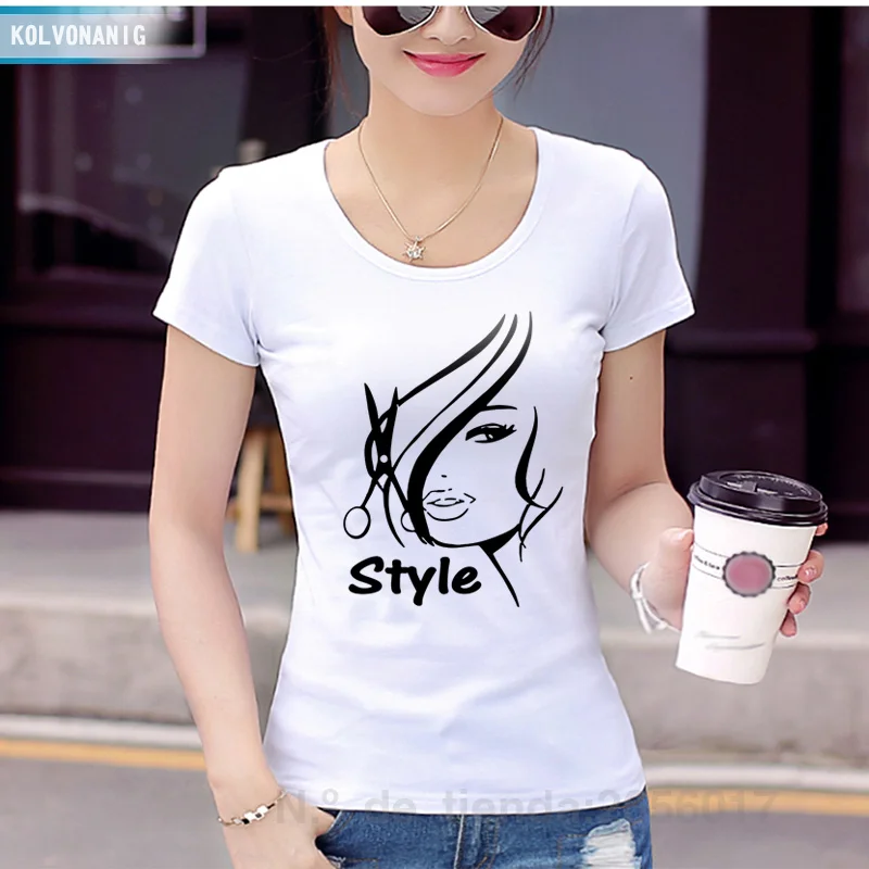Funny T Shirts Women Haircut Style Printed T-Shirt Slim Sleeve Cotton Fashion Cool Street Style Tee Shirt Femme Woman Clothes
Funny T Shirts Women Haircut Style Printed T-Shirt Slim Sleeve Cotton Fashion Cool Street Style Tee Shirt Femme Woman Clothes