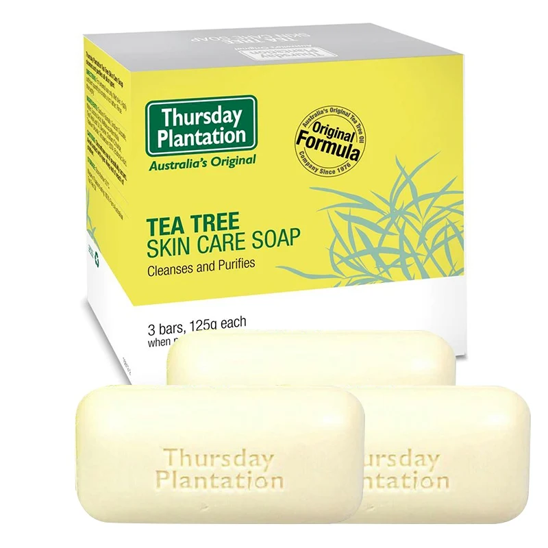 Thursday Plantation Tea Tree Oil Soap 125g 3PCS Face Treatment Remove build up Oil Dirt Antibacterial Acne Skin Deep Cleansing
Thursday Plantation Tea Tree Oil Soap 125g 3PCS Face Treatment Remove build up Oil Dirt Antibacterial Acne Skin Deep Cleansing