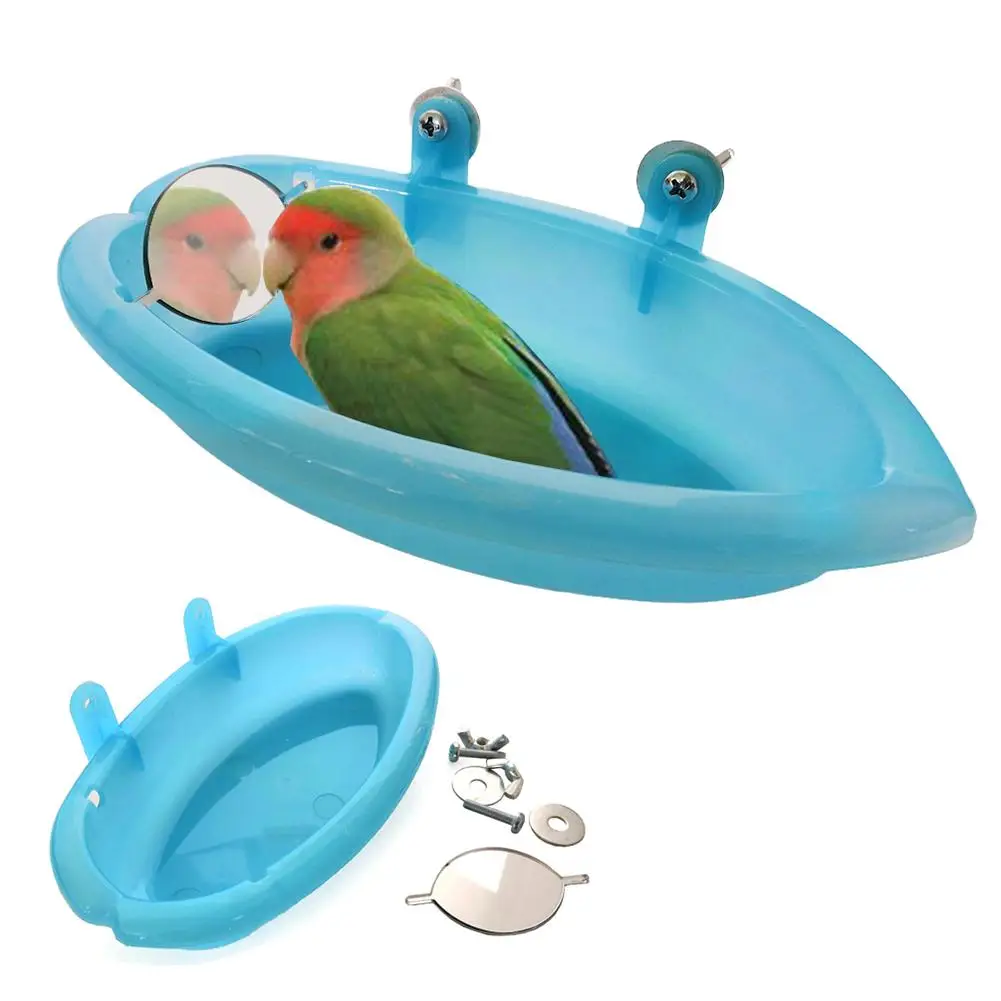 Клетка монтируемая маленькая птица попугай Budgie домашний питомец круглая Ванна