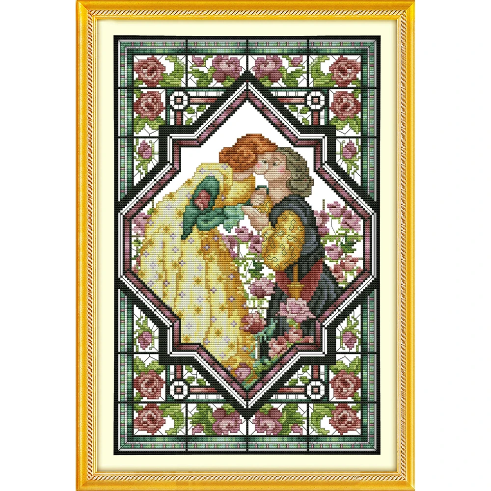 Lovers In The Rose Garden Chinese Cross Stitch Kits Ecological Cotton Stamped Printed 11CT DIY Gift Wedding Decoration For Home
Lovers In The Rose Garden Chinese Cross Stitch Kits Ecological Cotton Stamped Printed 11CT DIY Gift Wedding Decoration For Home