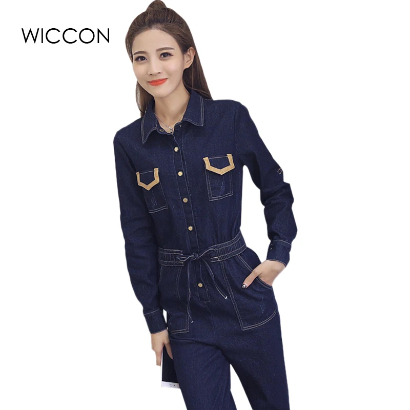 Sashes Women Denim Jumpsuits Casual Sexy Stretch Romper Ladies'Denim Overalls Stretch Slim combinaison femme For 4 season
Sashes Women Denim Jumpsuits Casual Sexy Stretch Romper Ladies'Denim Overalls Stretch Slim combinaison femme For 4 season