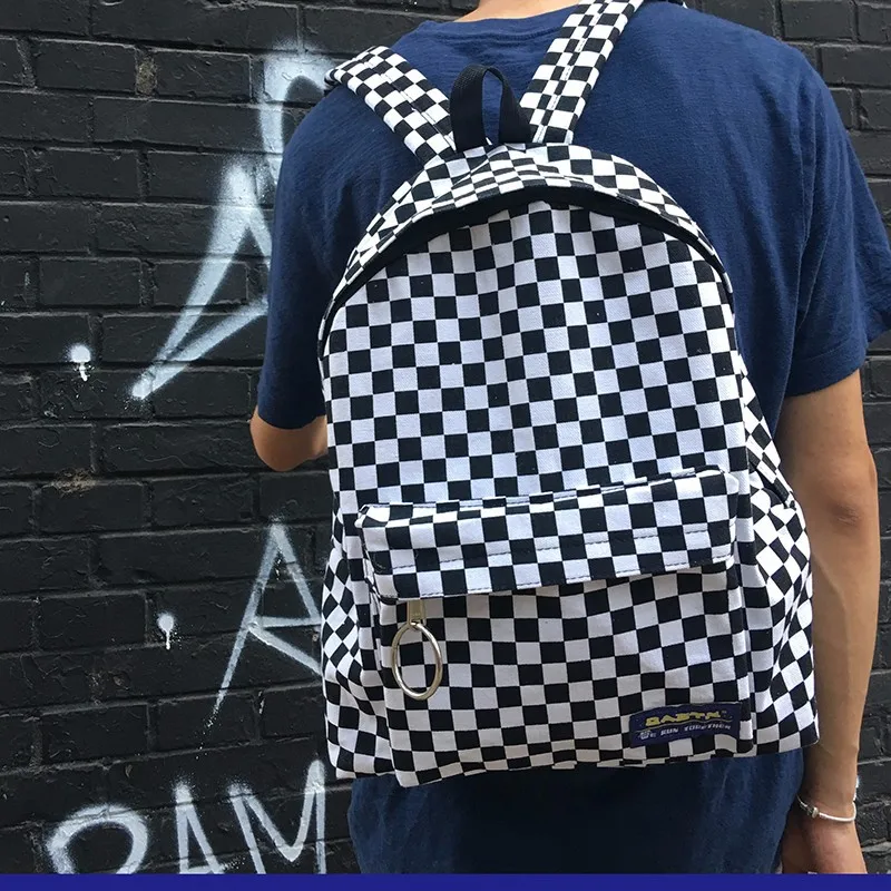 New Trend Hot Sale Backpack Women Men Unisex Lattice Checkerboard Teenager School Bag Couples shoulder Back Pack Travel Bag
New Trend Hot Sale Backpack Women Men Unisex Lattice Checkerboard Teenager School Bag Couples shoulder Back Pack Travel Bag