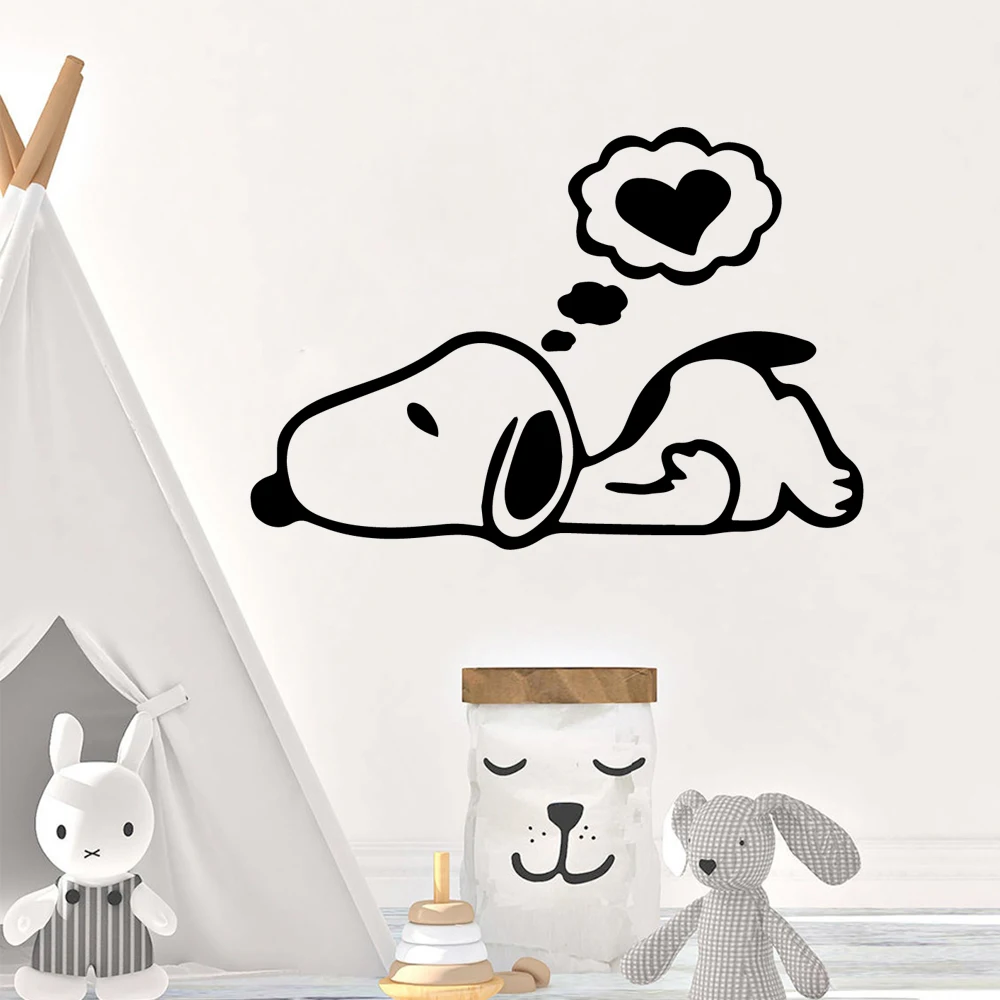 Cartoon Sleeping Dog Cute Wall Sticker Decor For Kids Room Bedroom Decoration Decal Stickers Mural wallpaper
Cartoon Sleeping Dog Cute Wall Sticker Decor For Kids Room Bedroom Decoration Decal Stickers Mural wallpaper