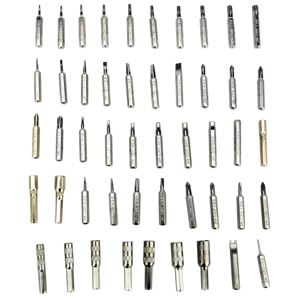 JAKEMY 53 in 1 Precision Multi-purpose Magnetic Screwdriver with with Trox Hex Cross Flat Y Star for Repairing Phone/PC
JAKEMY 53 in 1 Precision Multi-purpose Magnetic Screwdriver with with Trox Hex Cross Flat Y Star for Repairing Phone/PC